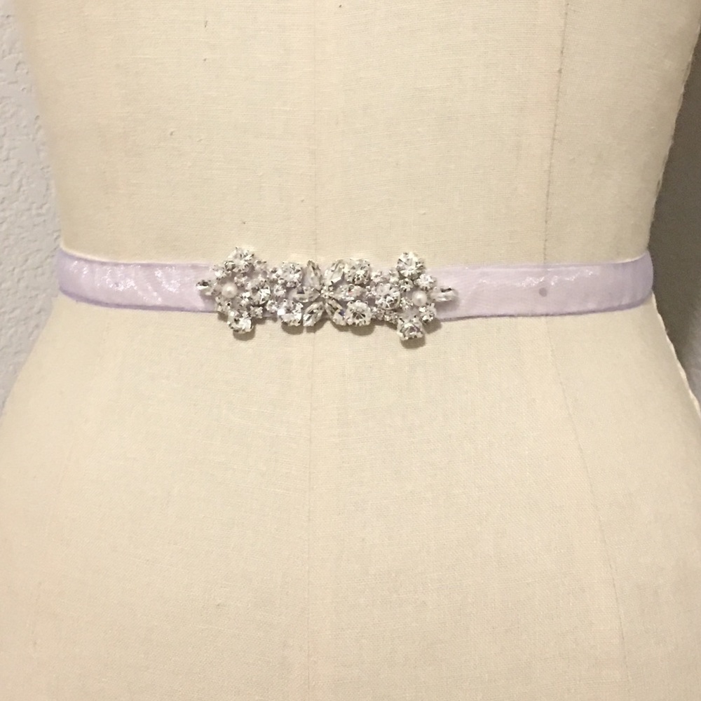 Embellished Belt with organza sash